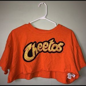 Forever 21 hot cheetos crop top shirt